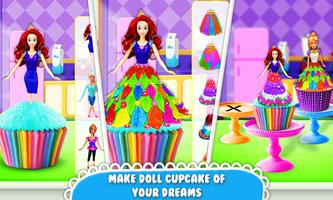 Edible Doll Cupcake Maker! Bake Cupcakes with Chef ảnh chụp màn hình 3