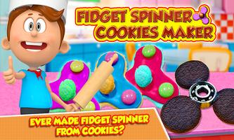 Fidget Spinner Cookie Maker - Crazy Cooking Chef poster