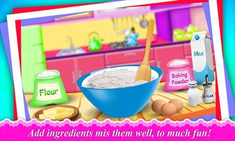 Princess Bed Cake Maker Game! Doll cakes Cooking ภาพหน้าจอ 1