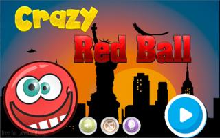 Crazy Red Ball الملصق