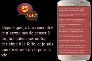Meilleurs SMS d Amour Français ảnh chụp màn hình 3
