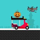 Halloween car racing icon