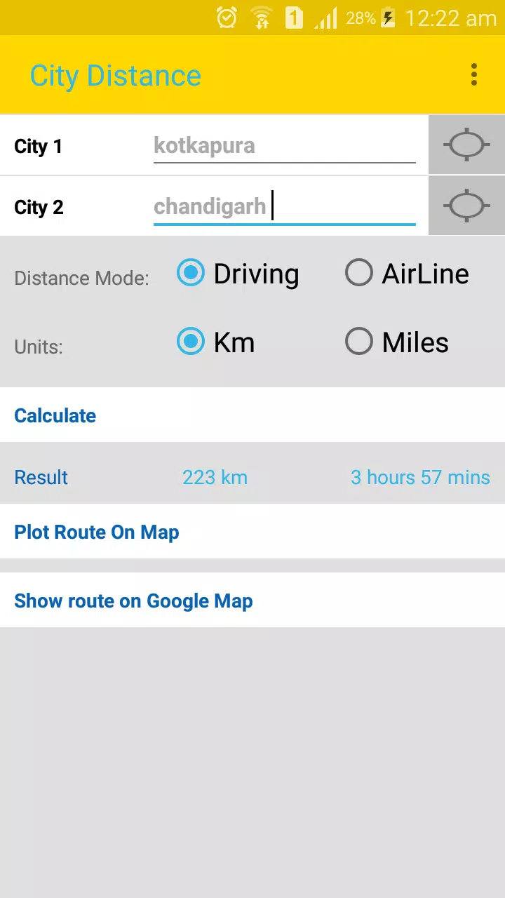 Descarga de APK de City Distance Calculator para Android