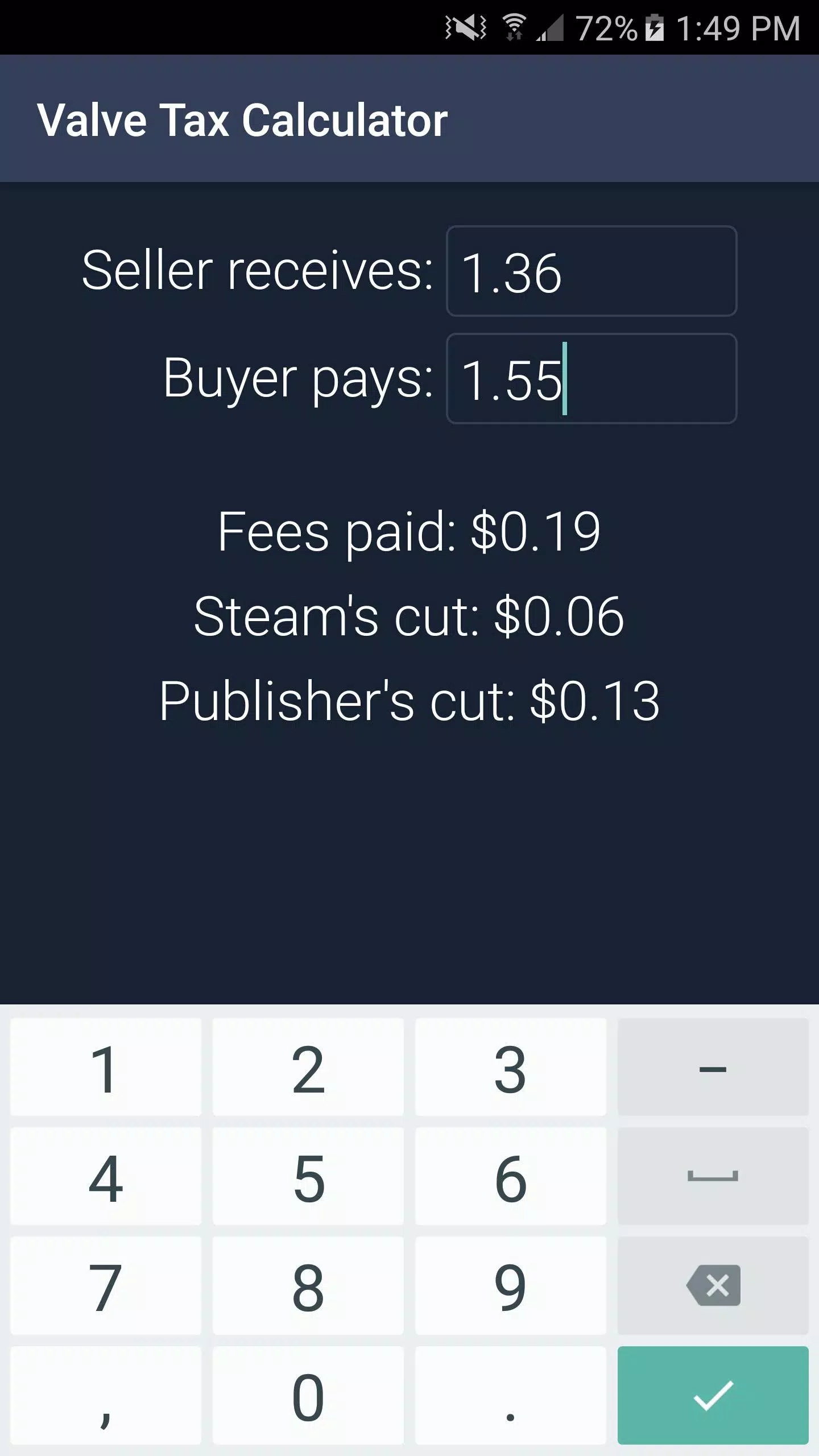 Valve Tax Calculator APK for Android Download