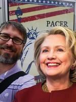 Poster Selfie with Hillary