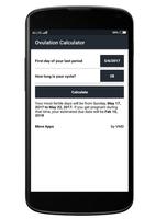 Ovulation Calculator captura de pantalla 1