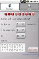 Lucky Lottery Numbers Affiche