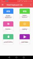 Hindi Keyboard Lite پوسٹر