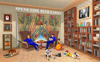 Poster Petualangan Kehidupan Keluarga Virtual: Game Pol