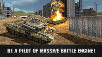 Metal Tank Force Combatant Battle 3D Affiche