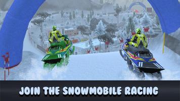 Poster Extreme Moto Bike Snow Racing