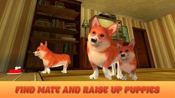 Corgi Dog Life Simulator 3D تصوير الشاشة 1
