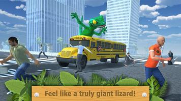 Giant Lizard City Rampage Simulator الملصق