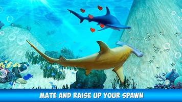 Hammerhead Shark Simulator 3D ảnh chụp màn hình 1