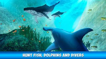 Hammerhead Shark Simulator 3D ảnh chụp màn hình 2