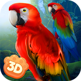 Wild Parrot Sim 3D: Jungle Bird Fly Game simgesi