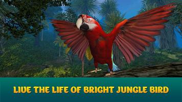 Wild Parrot Sim 3D: Jungle Bird Fly Game Affiche