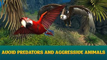 Wild Parrot Sim 3D: Jungle Bird Fly Game capture d'écran 1