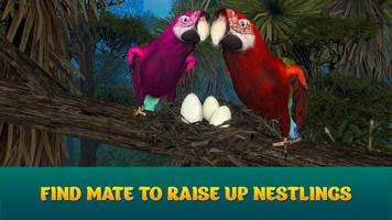 Wild Parrot Sim 3D: Jungle Bird Fly Game capture d'écran 2