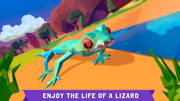 Iguana Lizard Survival Simulator 3D الملصق