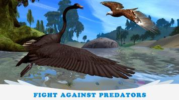Swan Simulator 3D - City Bird Fly Game ảnh chụp màn hình 2