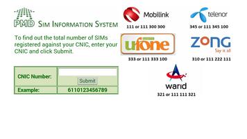 برنامه‌نما SIM Information Pakistan عکس از صفحه