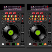 Virtual DJ Mixer With Music Zeichen