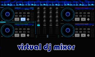 Virtual DJ Mixer With Music Affiche
