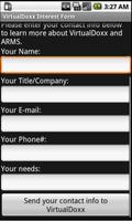 VirtualDoxx Interest Form スクリーンショット 1