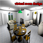 virtual room design icône