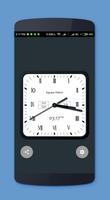 Roman square clock widget plakat