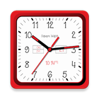 Square clock widget иконка