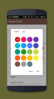 Square clock widget capture d'écran 1