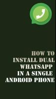 Dual WhatsApp on one phone โปสเตอร์