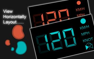 Digital Gps Speedometer odometer  offline-HudView скриншот 3
