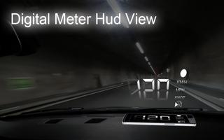 Digital Gps Speedometer odometer  offline-HudView постер