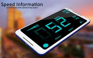 Digital Gps Speedometer odometer  offline-HudView скриншот 1