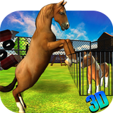 البرية الحصان الغضب - لعبة 3D أيقونة