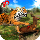 Tigre selvagem Jungle Hunt 3D ícone