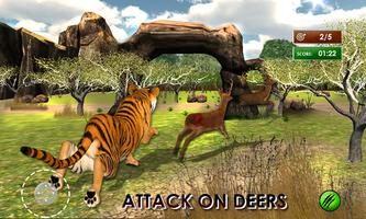 Tigre sauvage Jungle Hunt 3D capture d'écran 1
