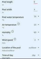 Swimming pool heat loss poster