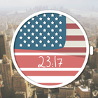 America USA Flag Watch Face icône