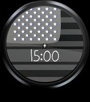 America USA Flag Watch Face capture d'écran 3