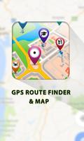 Gps route tracker-place finder Cartaz