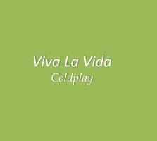 Poster Viva La Vida Coldplay Lyrics