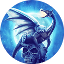 Dragon on Skull Live Wallpaper APK