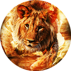 Fire Lion Live Wallpaper icône