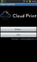 Simple Cloud Print постер