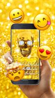 Magic Golden Skull Free Emoji Theme capture d'écran 2