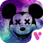 Galaxy Cutie Mickey Free Emoji Theme آئیکن